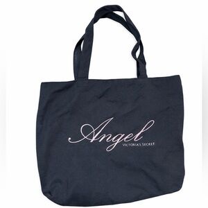 Victoria's Secret Black and Pink Angel Tote